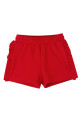 Short sport rojo con volantes