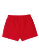 Short sport rojo con volantes