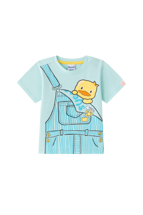 Camiseta m/c con patito TURQUESA