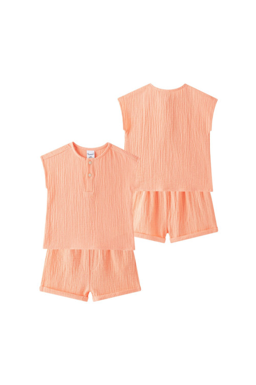 Conjunto 2 pieza bambula NARANJA