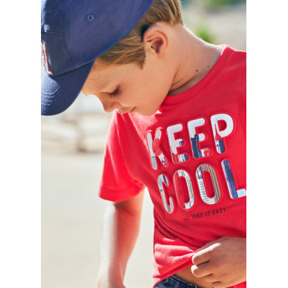 Camiseta roja m/c KEEP COOL  Ref: 3016