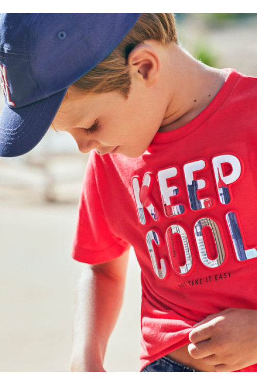 Camiseta roja m/c KEEP COOL  Ref: 3016