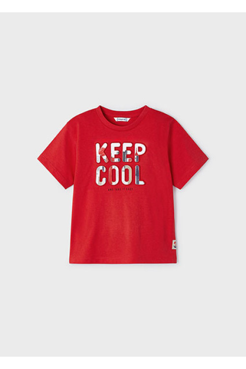 Camiseta roja m/c KEEP COOL  Ref: 3016