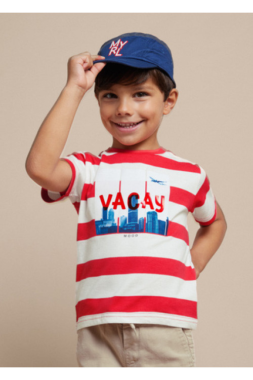 Camiseta de rayas m/c VACAY MOOD  Ref: 3019