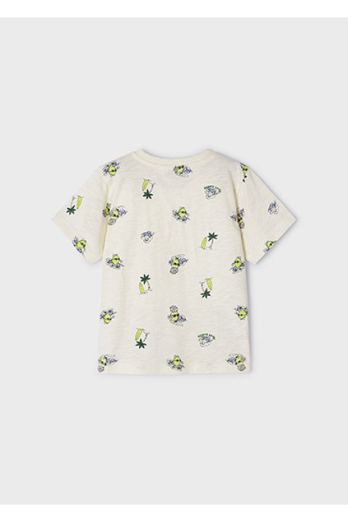 Camiseta beige m/c TRUE SURFER  