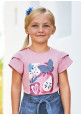 Camiseta lila m/c LENTEJUELAS 