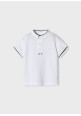 Polo blanco m/c CUELLO MAO 