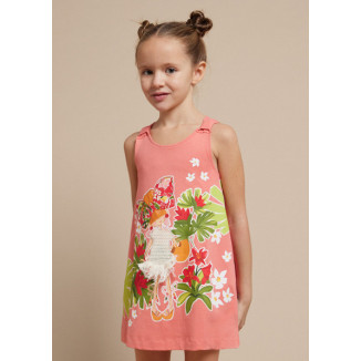 Vestido coral tirantes TROPICAL Ref: 3943