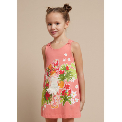 Vestido coral tirantes TROPICAL Ref: 3943