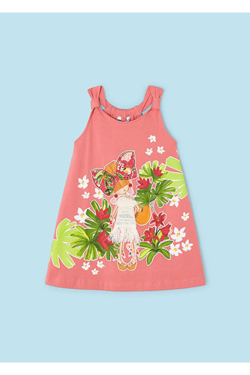 Vestido coral tirantes TROPICAL Ref: 3943