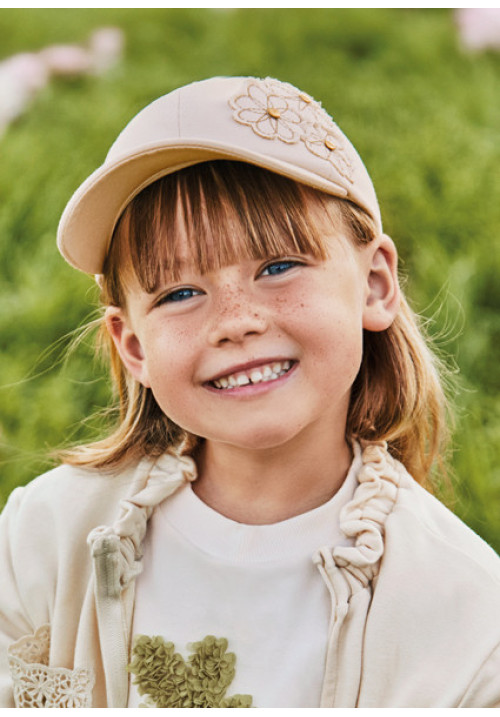 Gorra beige FLORES 