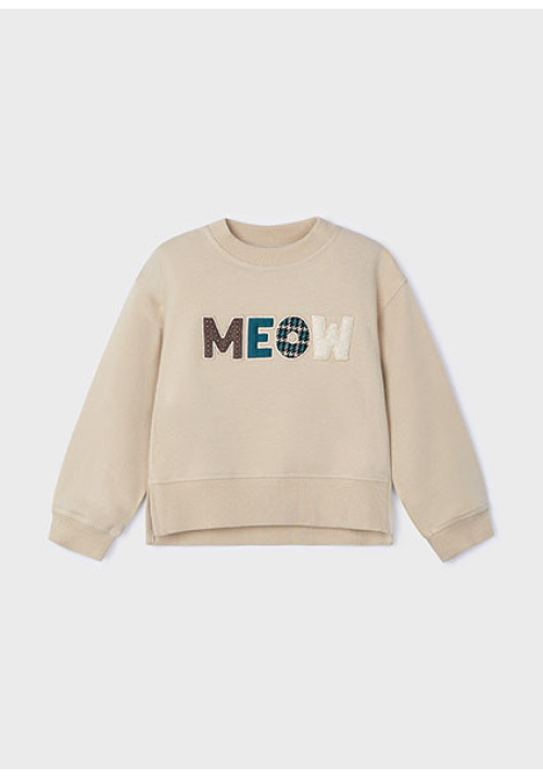 Sudadera beige MEOW Ref: 4482