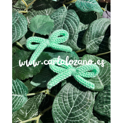 Pack de lazos de tricot VERDE AGUA
