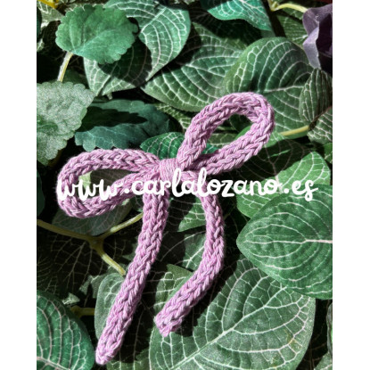 Lazo de tricot básico LILA