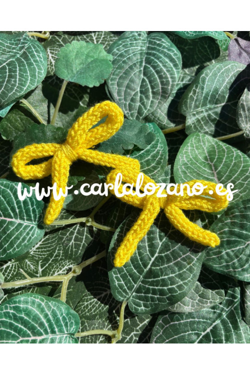 Pack de lazos de tricot AMARILLO