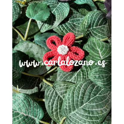 Flor de tricot CORAL