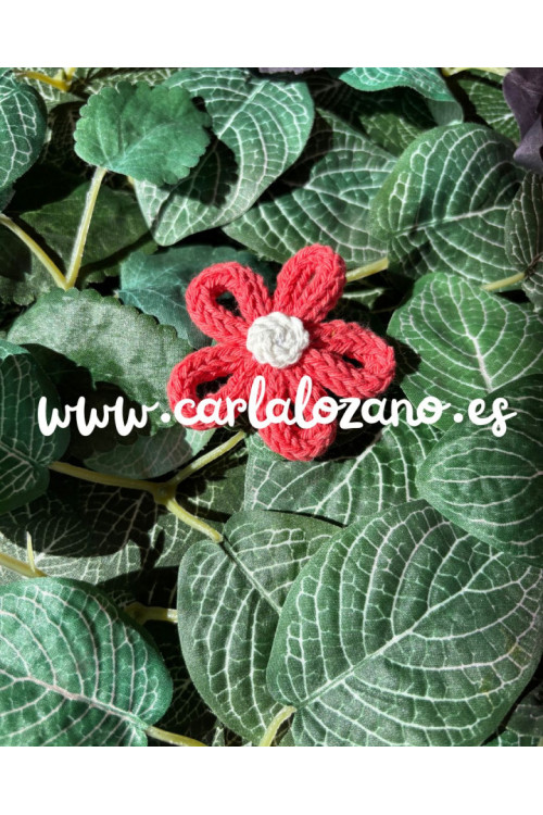 Flor de tricot CORAL
