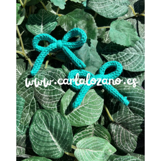 Pack lazos de tricot TURQUESA