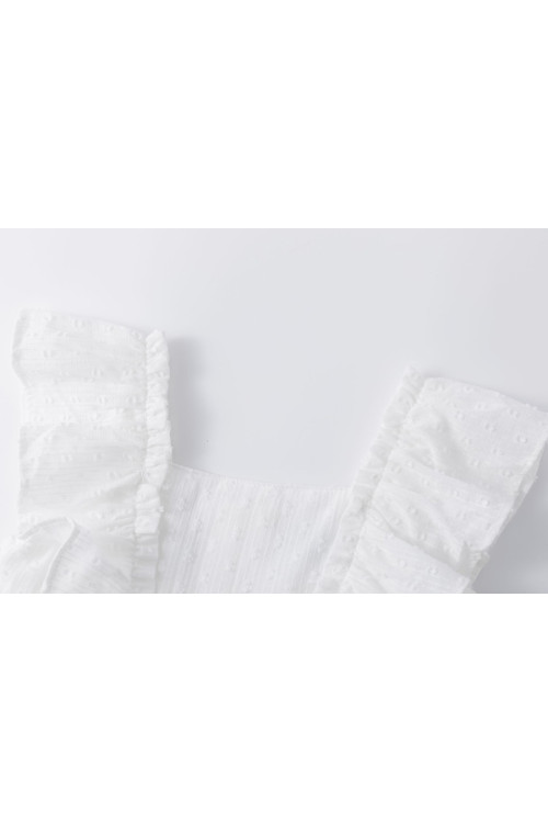 Vestido de plumeti BLANCO