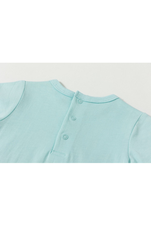 Pijama m/c con elefantes TURQUESA
