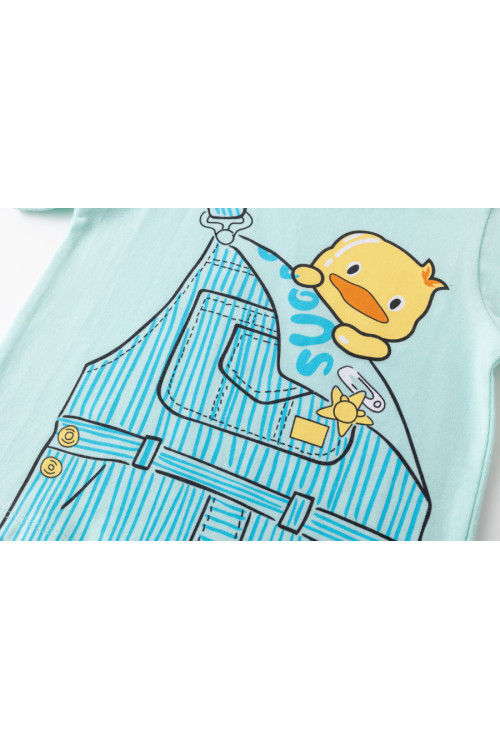 Camiseta m/c con patito TURQUESA