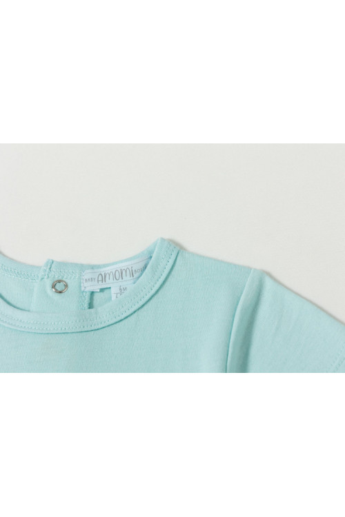 Pijama m/c con elefantes TURQUESA