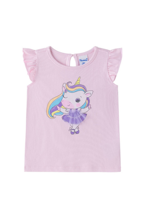 Camiseta con unicornio ROSA