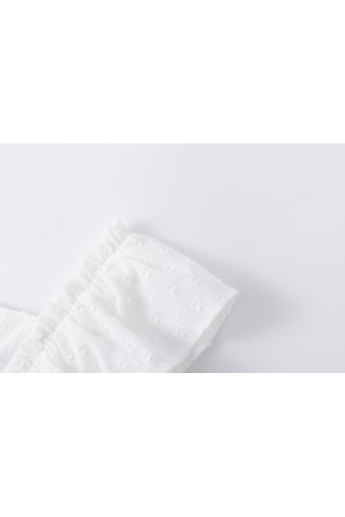 Vestido de plumeti BLANCO