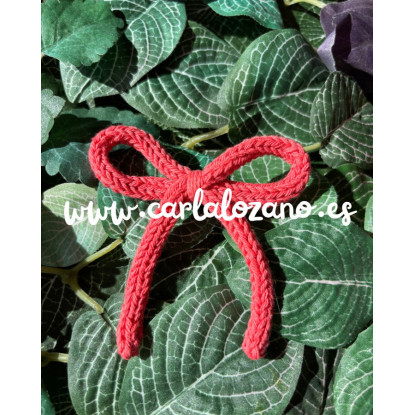 Lazo de tricot básico CORAL