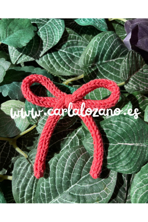 Lazo de tricot básico CORAL