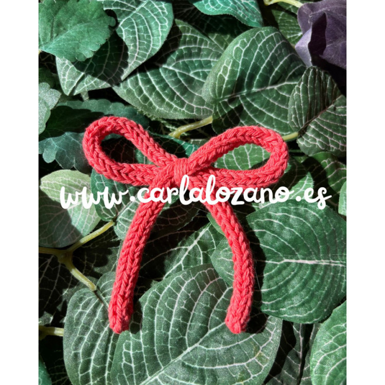 Lazo de tricot básico CORAL