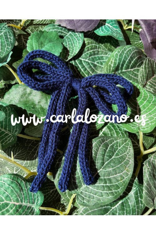 Lazo de tricot doble MARINO