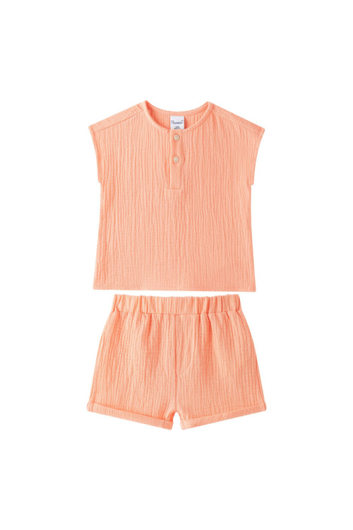 Conjunto 2 pieza bambula NARANJA