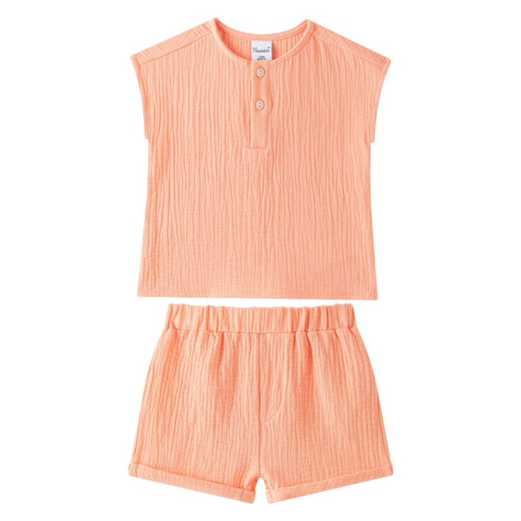 Conjunto 2 pieza bambula NARANJA