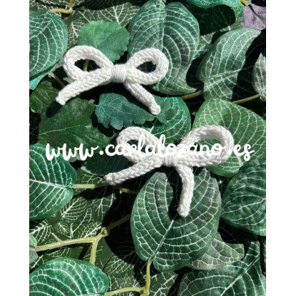 Pack de lazos de tricot BLANCO