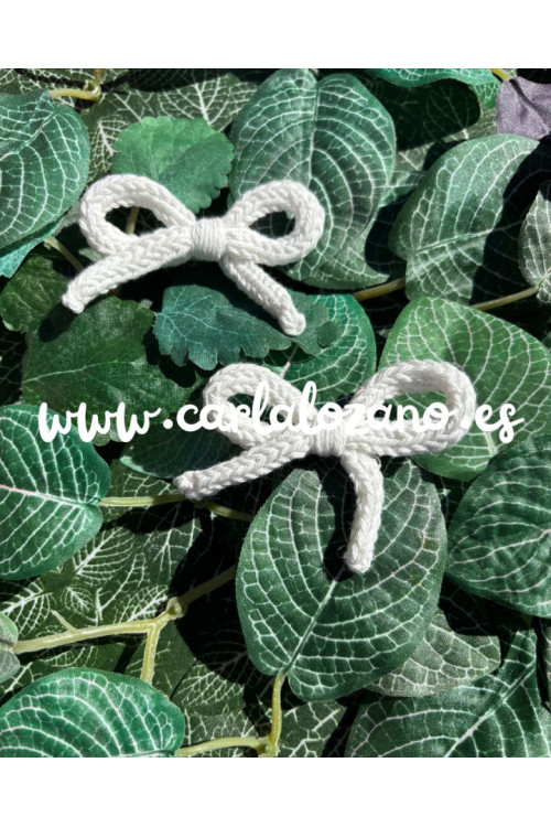 Pack de lazos de tricot BLANCO