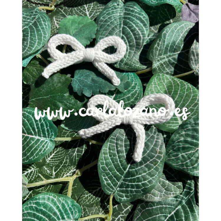 Pack de lazos de tricot BLANCO
