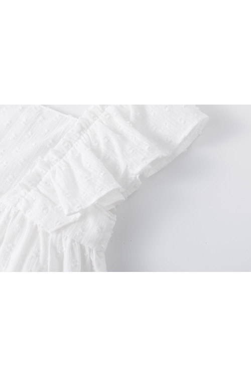 Vestido de plumeti BLANCO