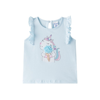 Camiseta con unicornio AZUL