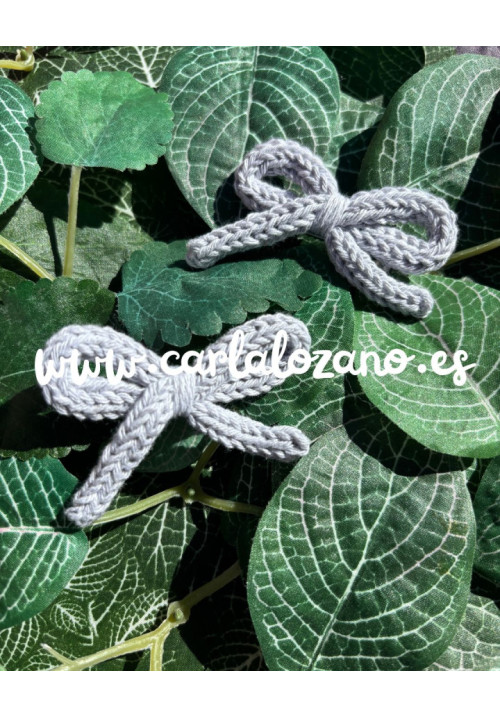 Pack de lazos de tricot GRIS
