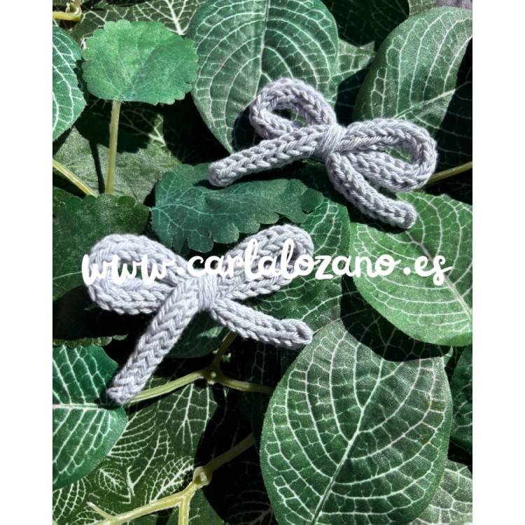 Pack de lazos de tricot GRIS