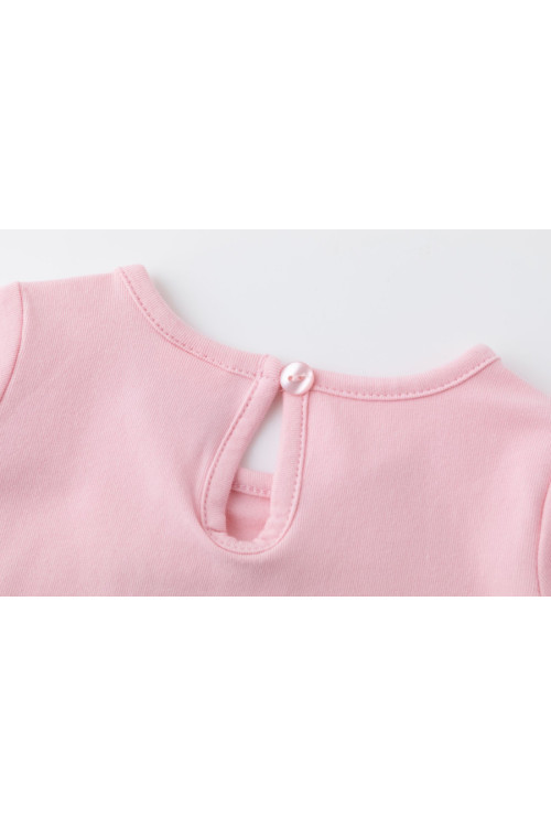 Camiseta m/c con unicornio sirena ROSA