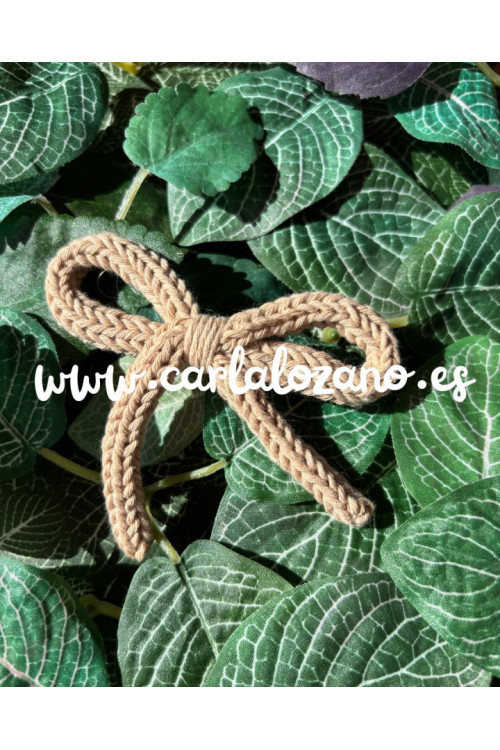 Lazo de tricot básico BEIGE 