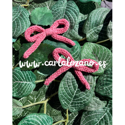 Pack de lazos de tricot ROSADO