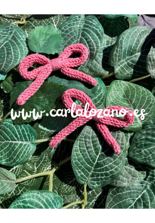Pack de lazos de tricot ROSADO
