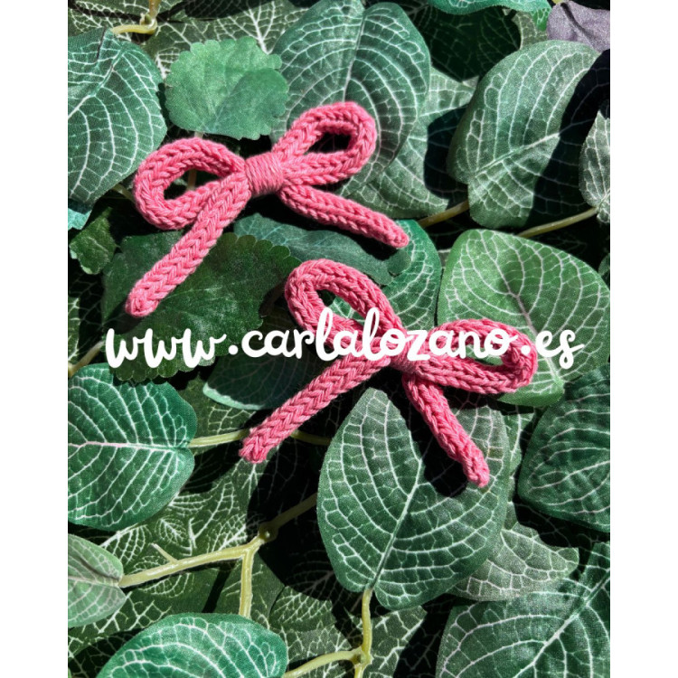 Pack de lazos de tricot ROSADO