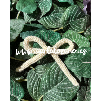 Lazo de tricot básico CRUDO