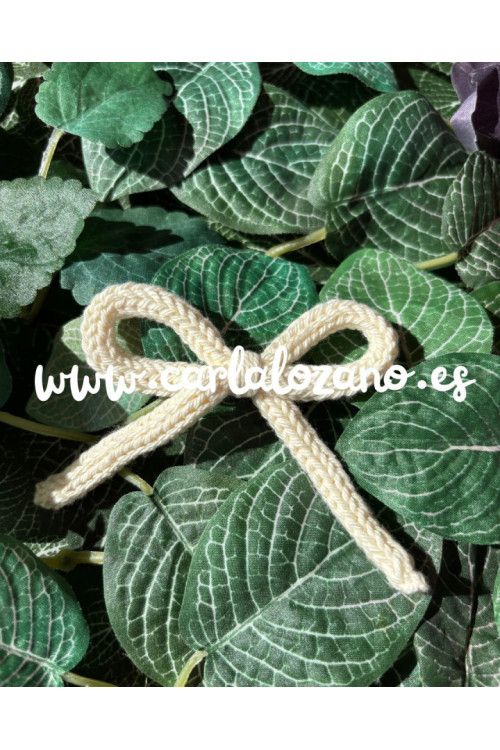Lazo de tricot básico CRUDO