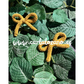 Pack de lazos de tricot MOSTAZA