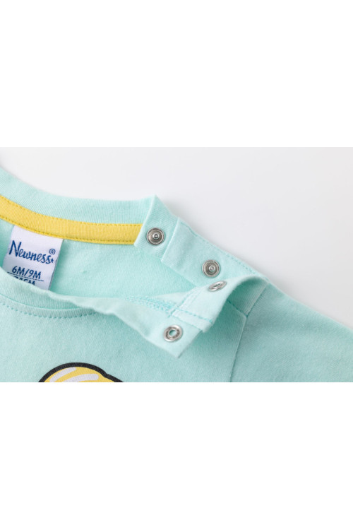 Camiseta m/c con patito TURQUESA